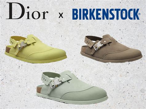 dior birkenstocks black|Dior Birkenstock clogs.